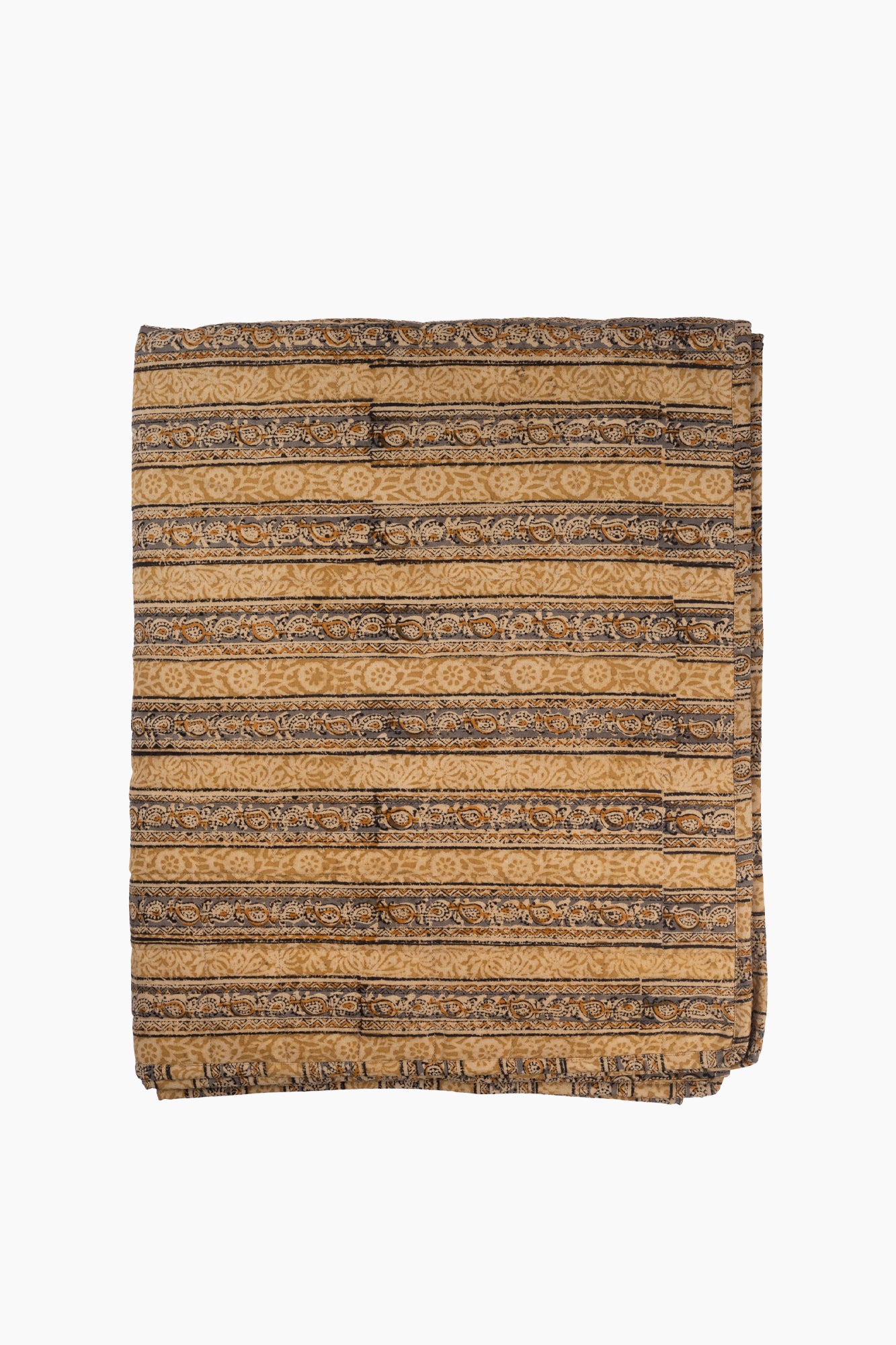 Anika Hand Block Printed Coverlet | Amalfi