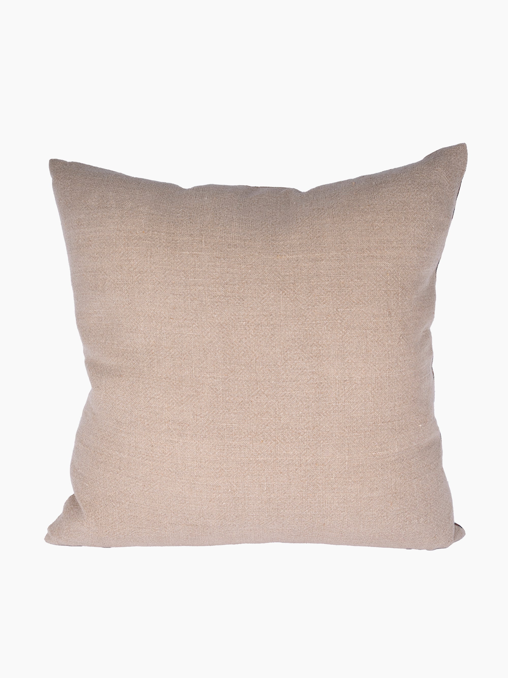 Lynette Hand Block Printed Linen Pillow | Ruby