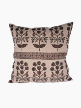 Load image into Gallery viewer, Lynette Hand Block Printed Linen Pillow | Ruby
