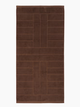 Load image into Gallery viewer, Organic Cotton Heritage Towels | Tabac &amp; Noir
