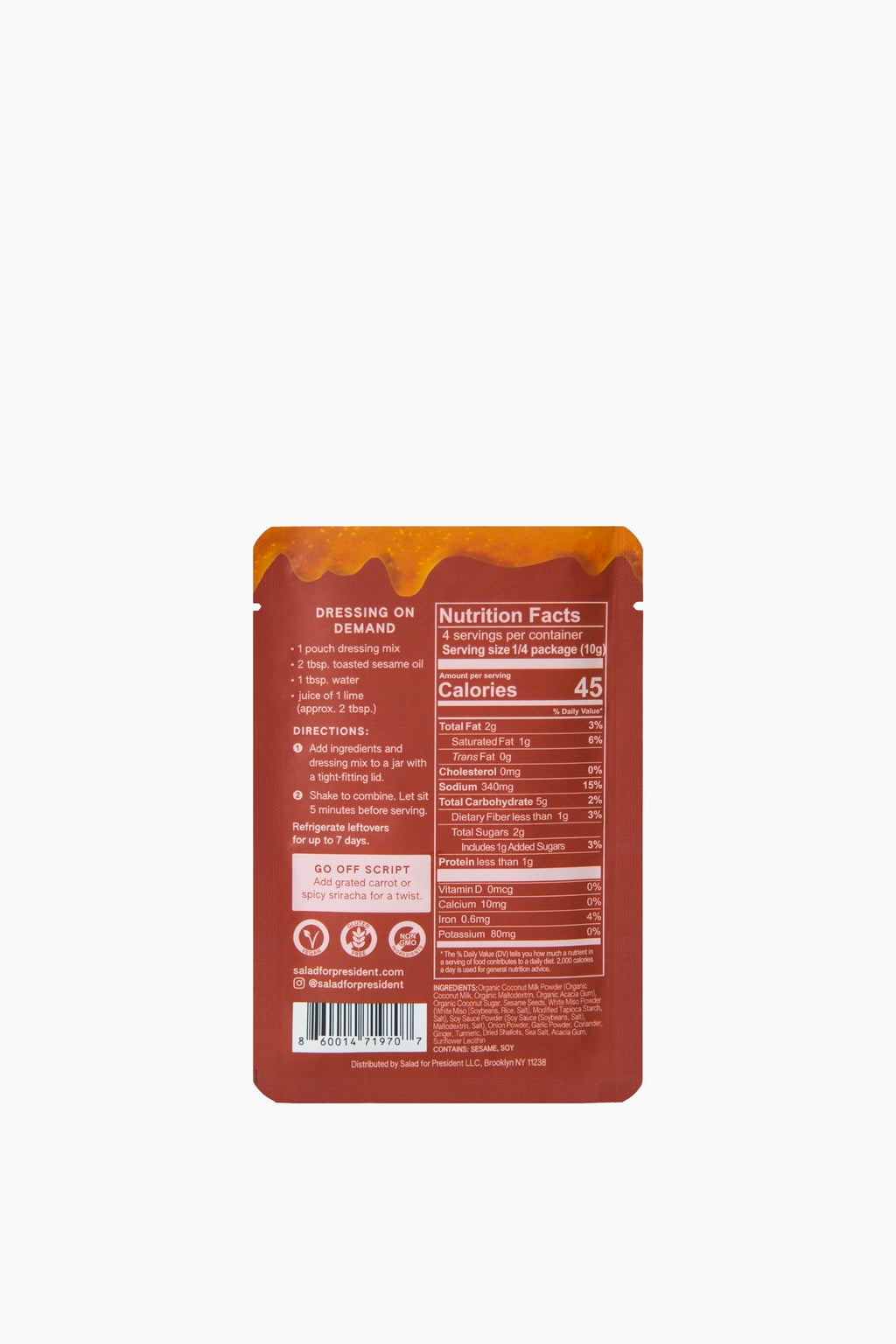 Miso Ginger Dressing Mix