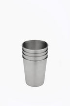 Set of 4 Stainless Steel Toddler Cups