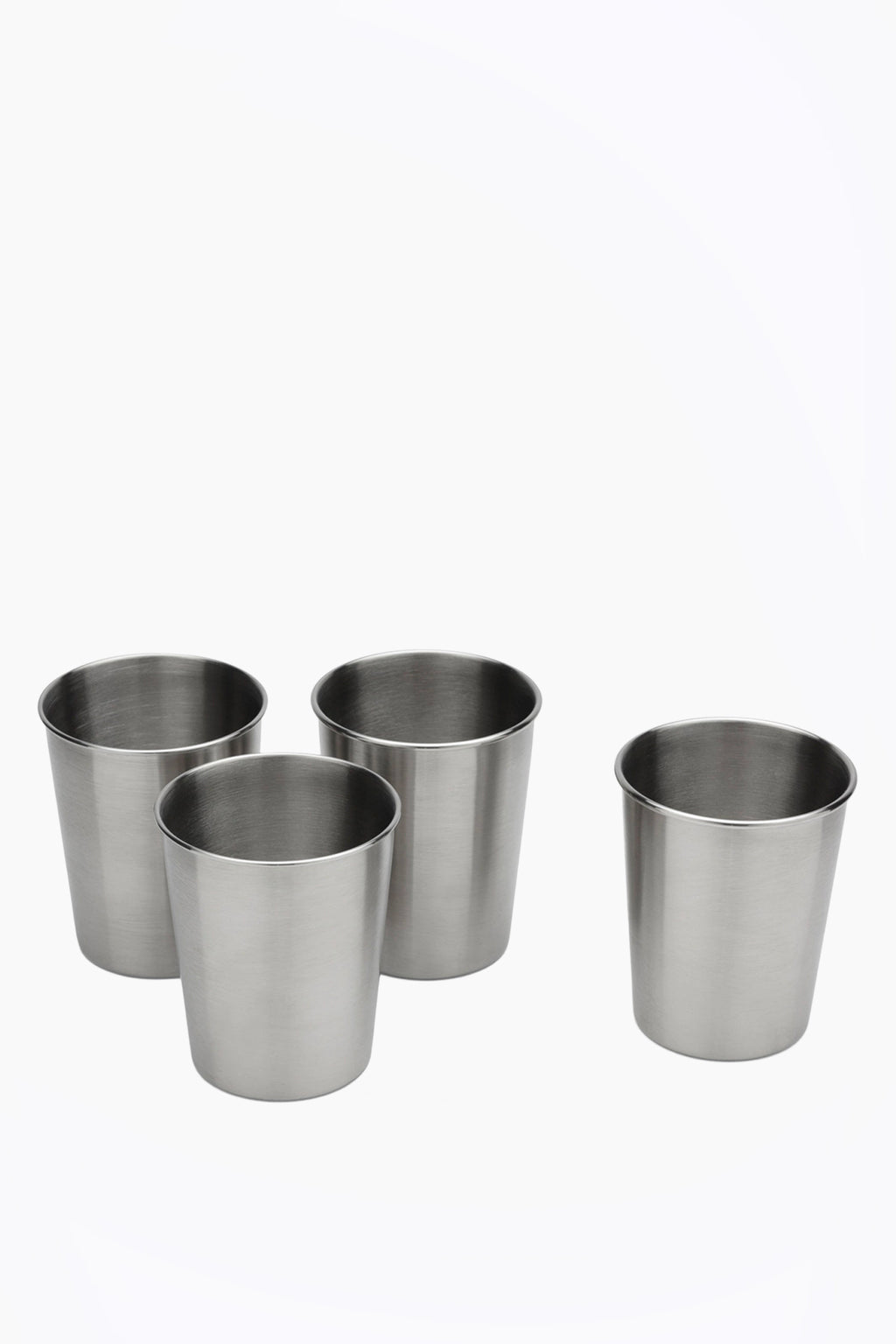 Set of 4 Stainless Steel Toddler Cups