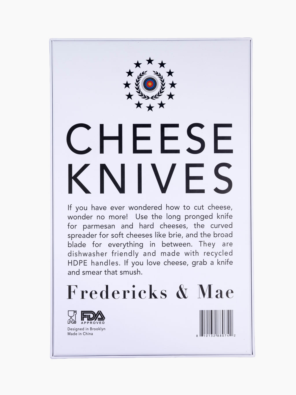 Cheese Knife Set | Red, Yellow, and Blue
