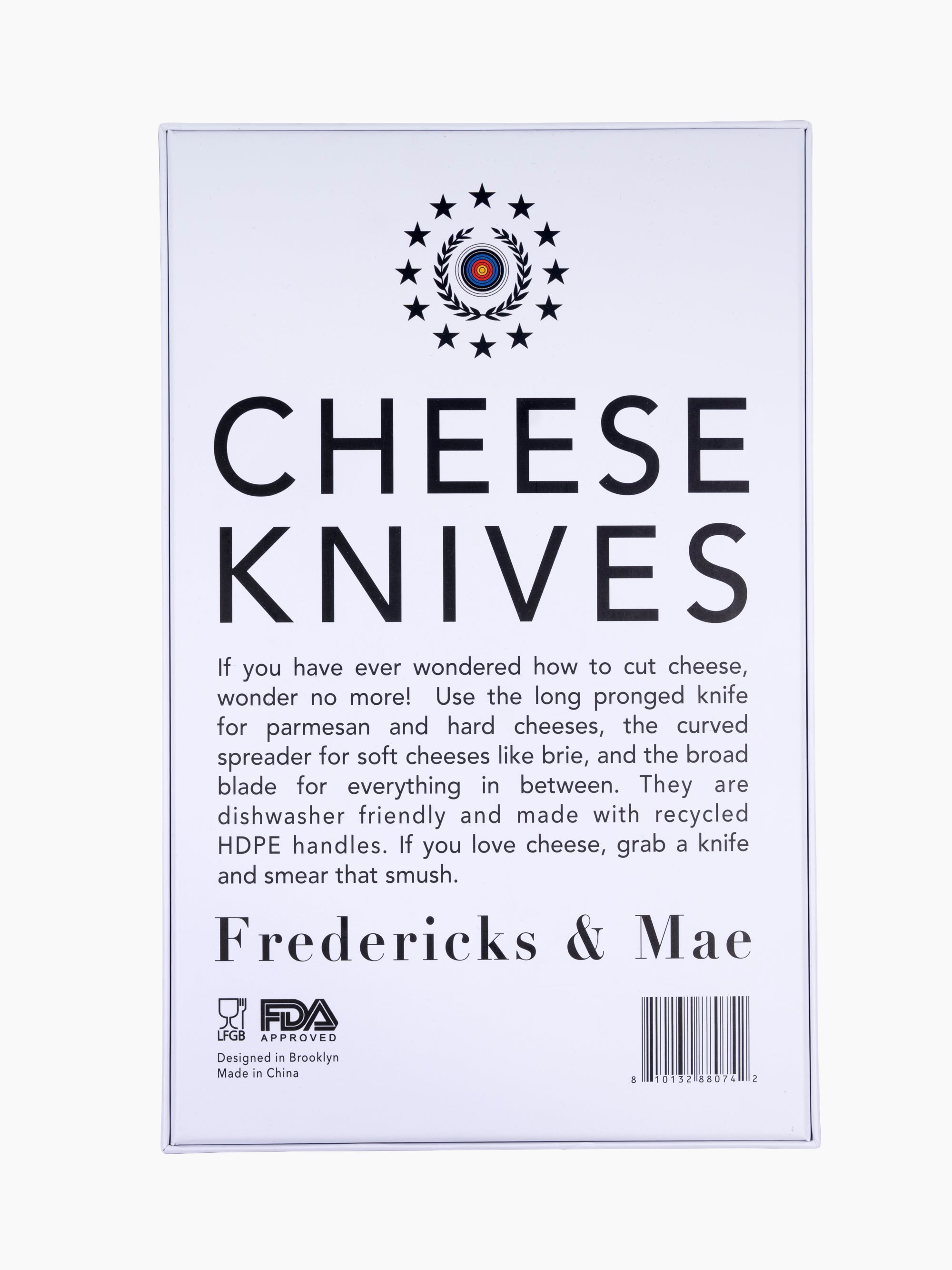 Cheese Knife Set | Red, Yellow, and Blue
