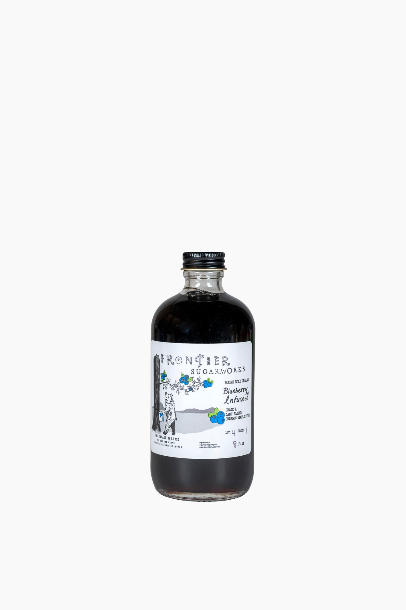 Organic Blueberry-Infused Maple Syrup