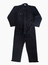 Load image into Gallery viewer, Vintage Black Cotton Canvas Coveralls
