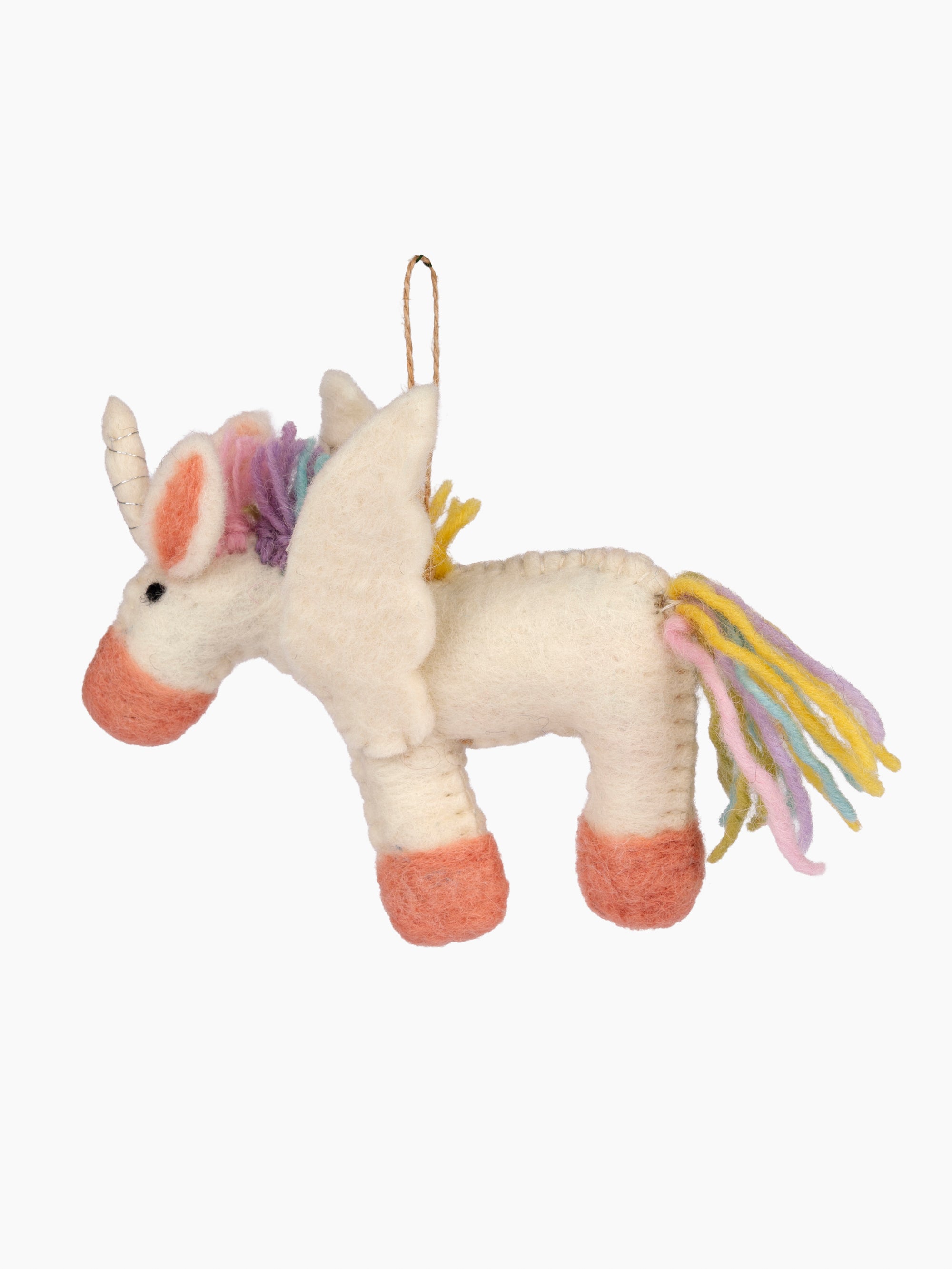 Felt Pastel Unicorn Ornament