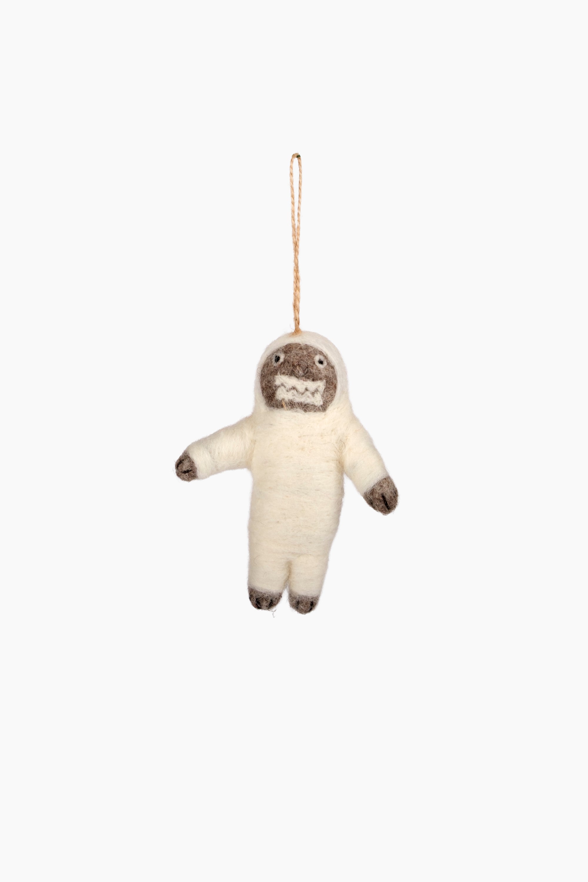 Felt Yeti Ornament
