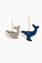 Felt Humpback Whale Ornament