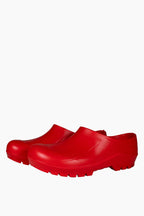 Italian Red Garden Clogs