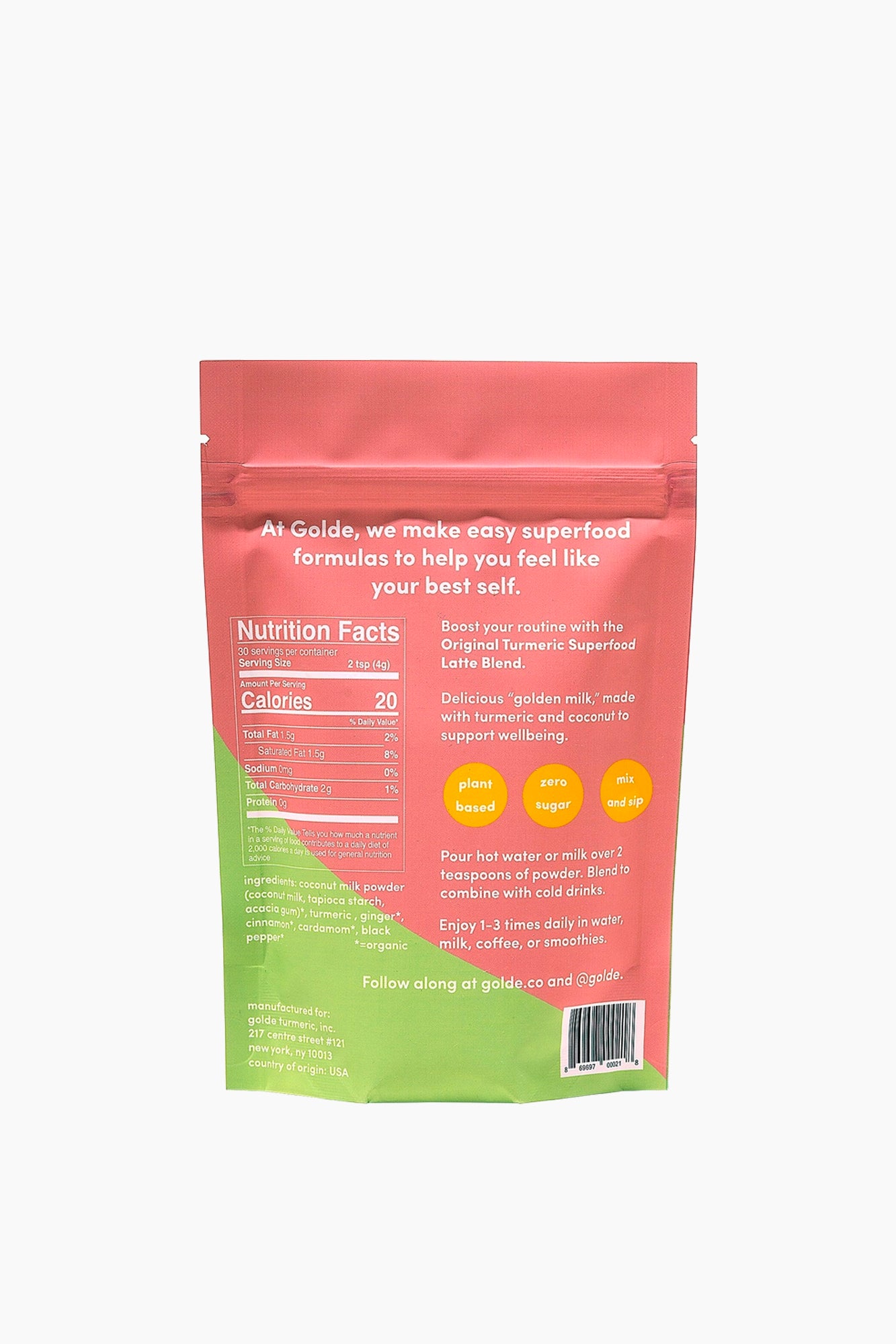 Original Turmeric Superfood Golden Latte