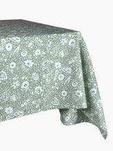 Load image into Gallery viewer, Victor Green Floral Tablecloth
