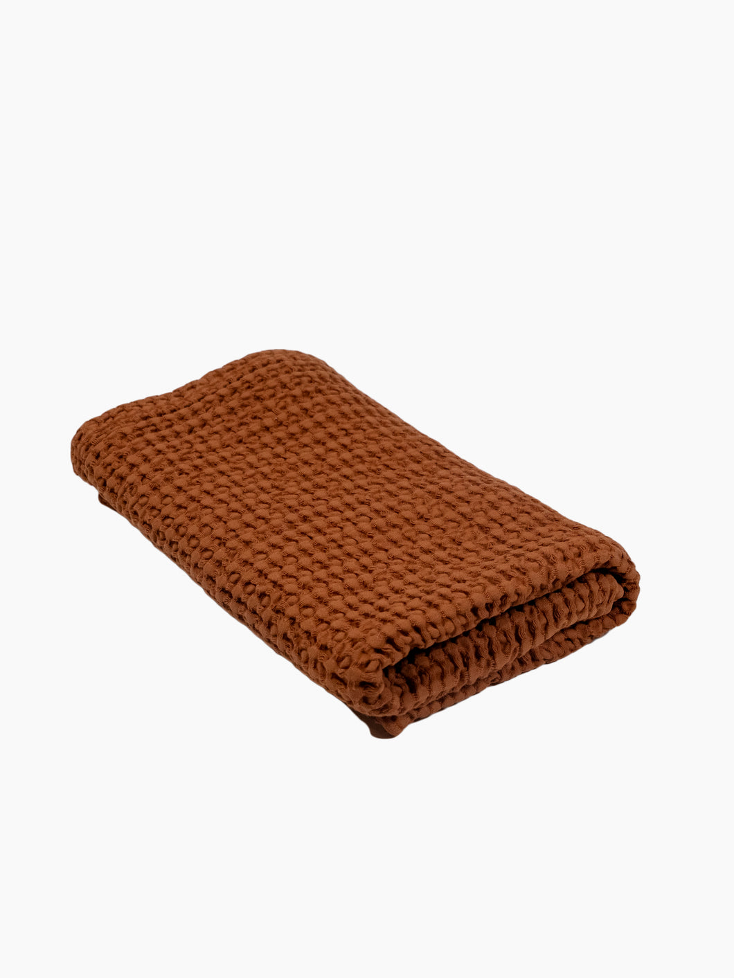 Terracotta Waffle Hand Towel