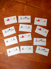 Load image into Gallery viewer, Holiday Village Mini Notes - Set of 12
