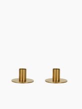 Load image into Gallery viewer, Brass Candle Holders, Set of 2
