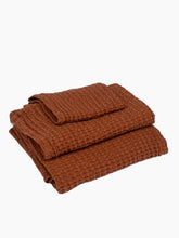 Load image into Gallery viewer, Cotton Waffle Towels | Terracotta
