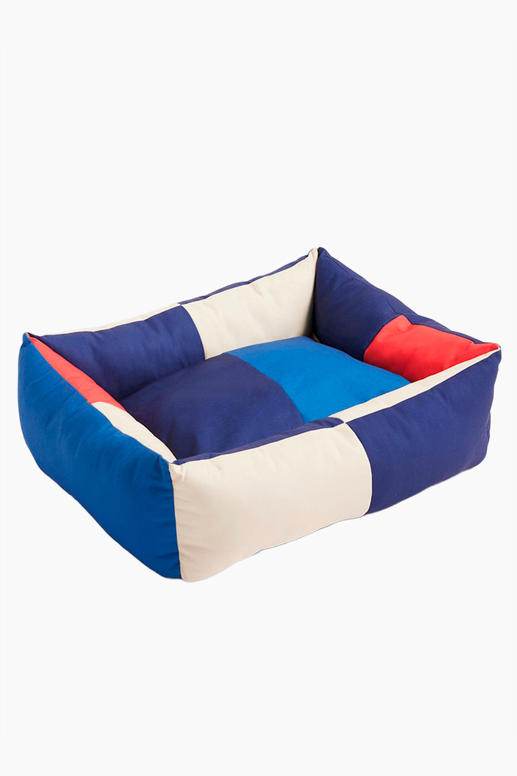 Dog Bed | Medium | Red & Blue