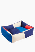 Dog Bed | Medium | Red & Blue