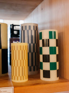Pattern Column Candle | Small | 3 Colors