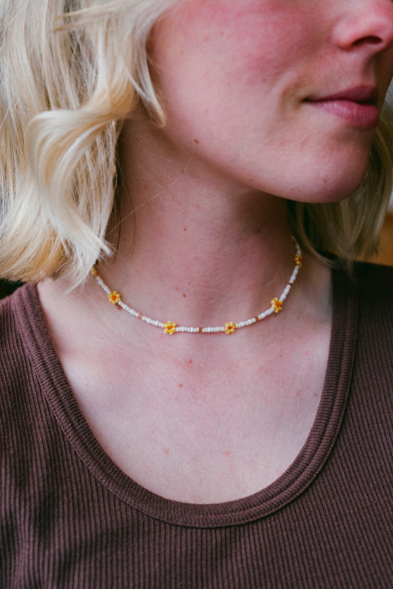 Vintage Beaded Daisy Chain | Short – The Post Supply