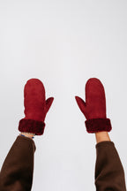 Sheepskin Mittens | Bordeaux