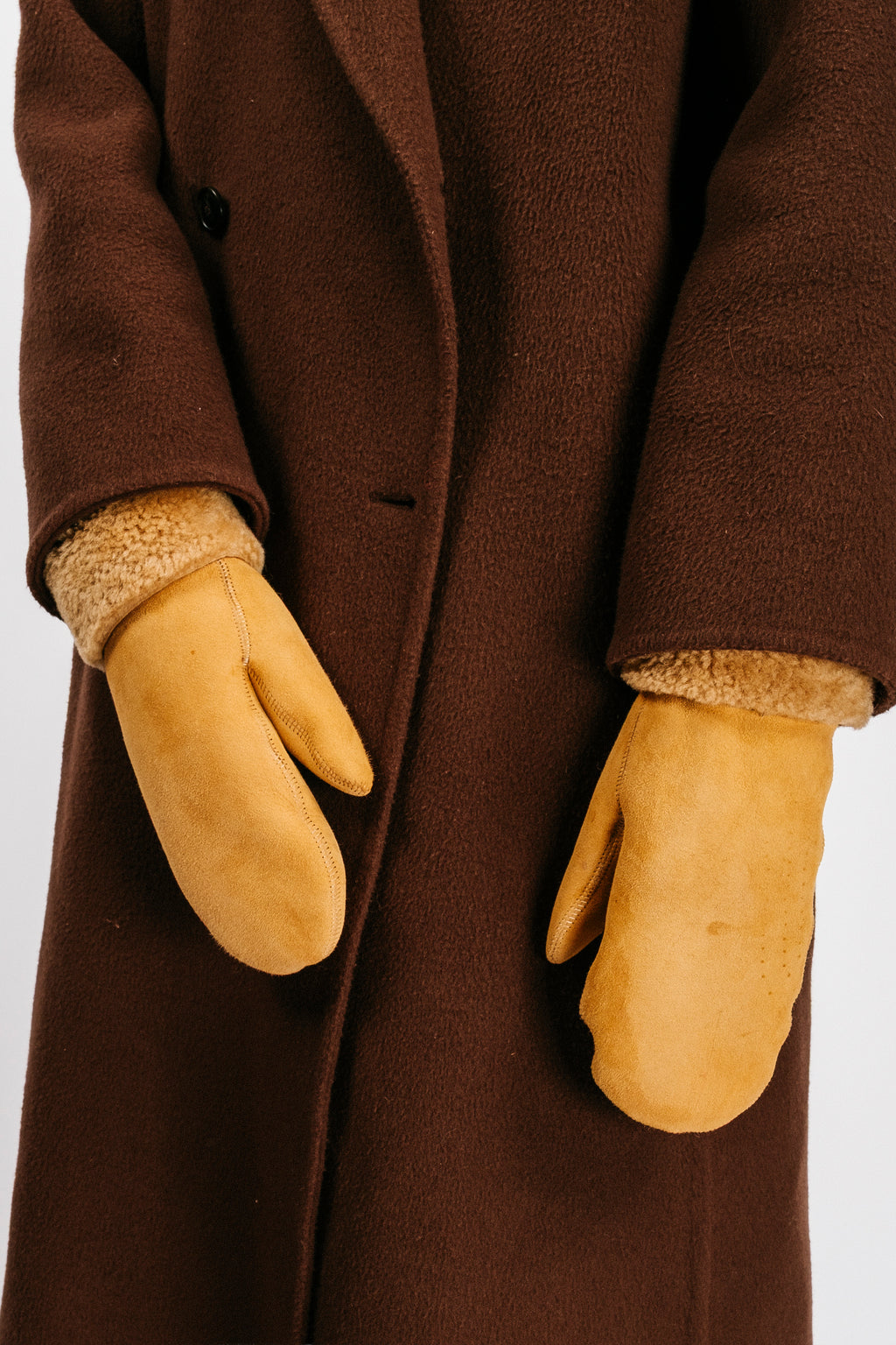 Sheepskin Mittens | Camel