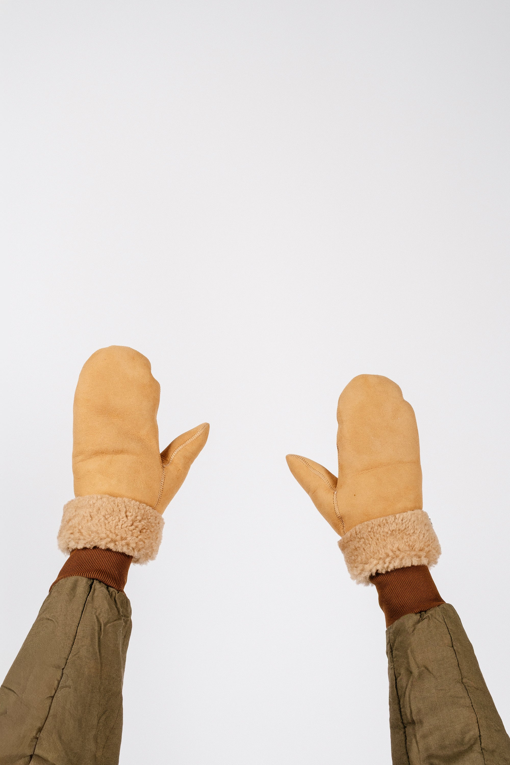 Sheepskin Mittens | Camel