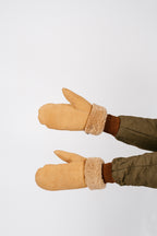 Sheepskin Mittens | Camel