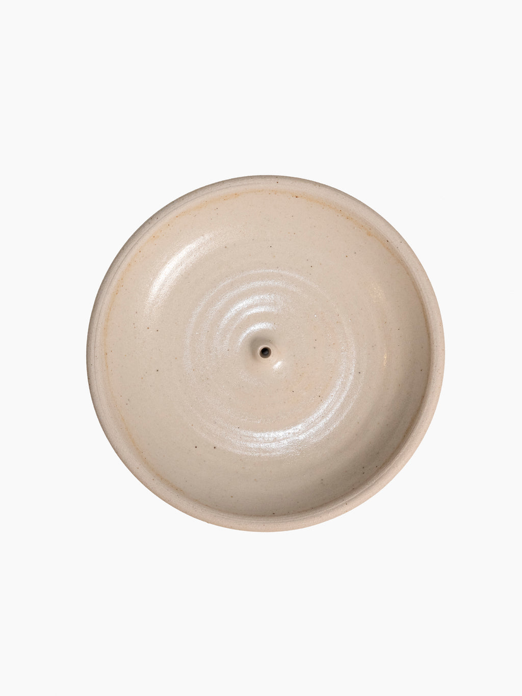 Piker White Stoneware Incense Holder