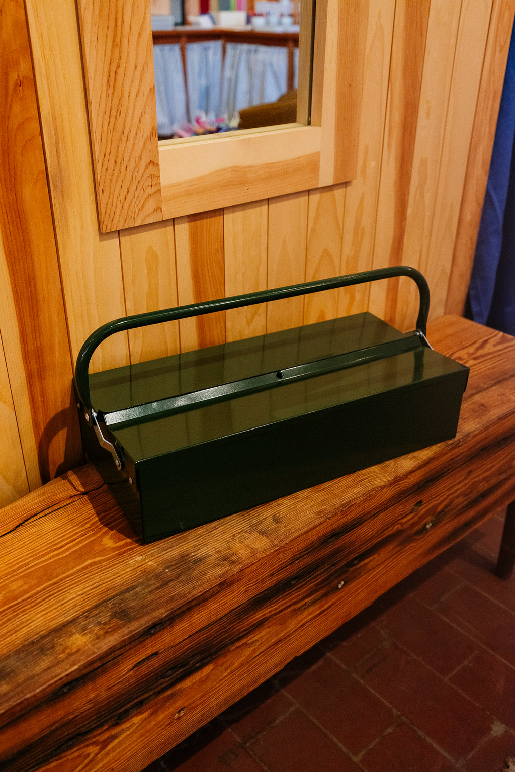 Single Layer Tool Box | Glossy Dark Green