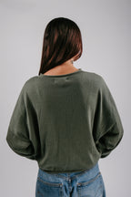 Light Shrunken Peri Cardigan