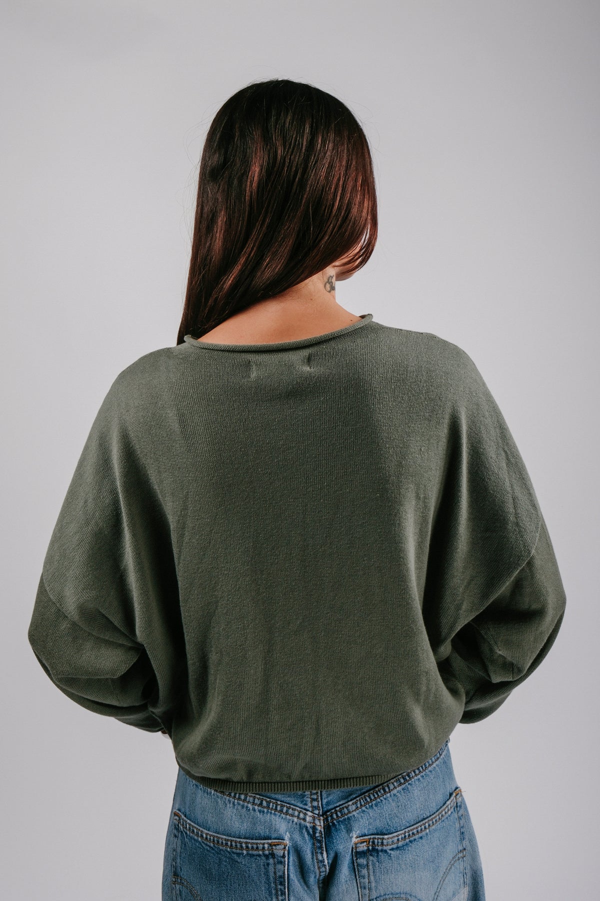Light Shrunken Peri Cardigan