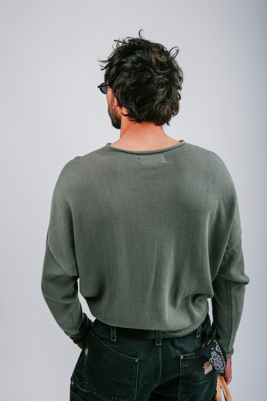 Light Shrunken Peri Cardigan