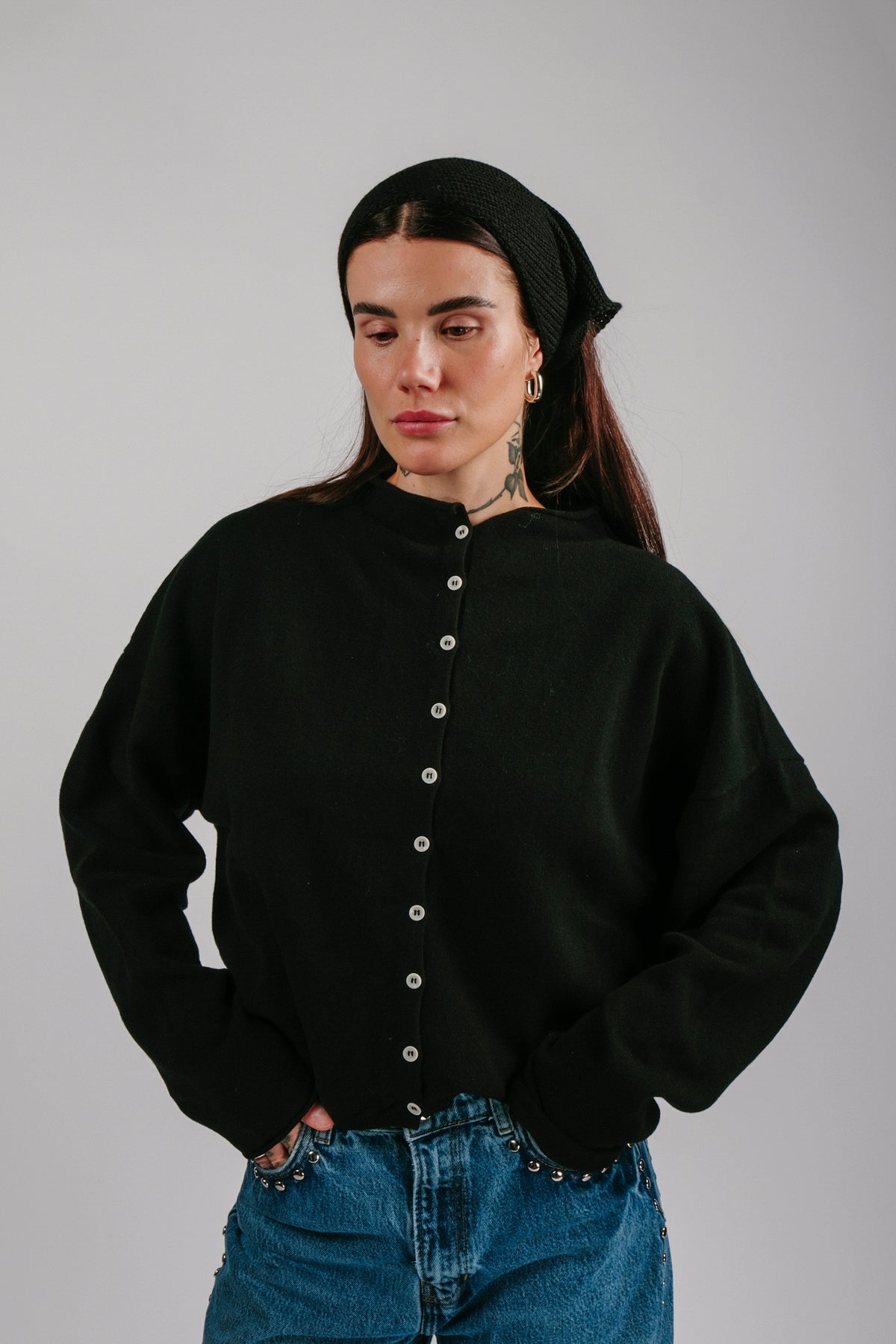 Shrunken Peri Cardigan