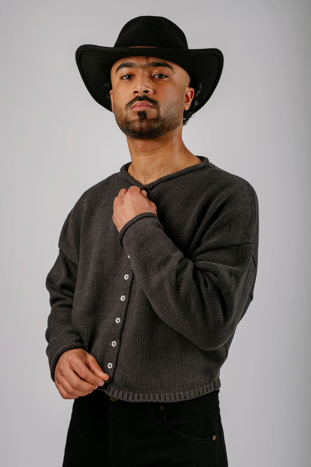 Shrunken Peri Cardigan