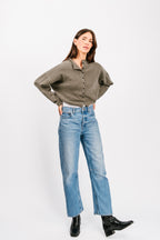 Shrunken Peri Cardigan | Shadow