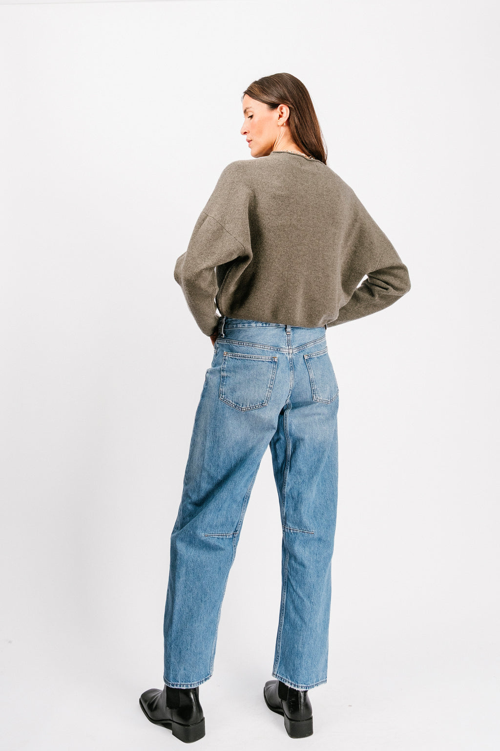 Shrunken Peri Cardigan | Shadow