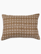 Jules Hand Block Printed Linen Pillow | Mustard