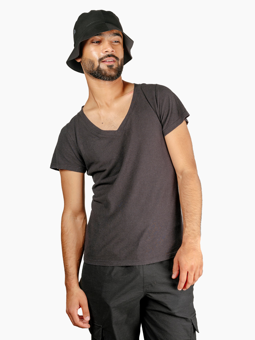 Paige V-Neck Tee | Black