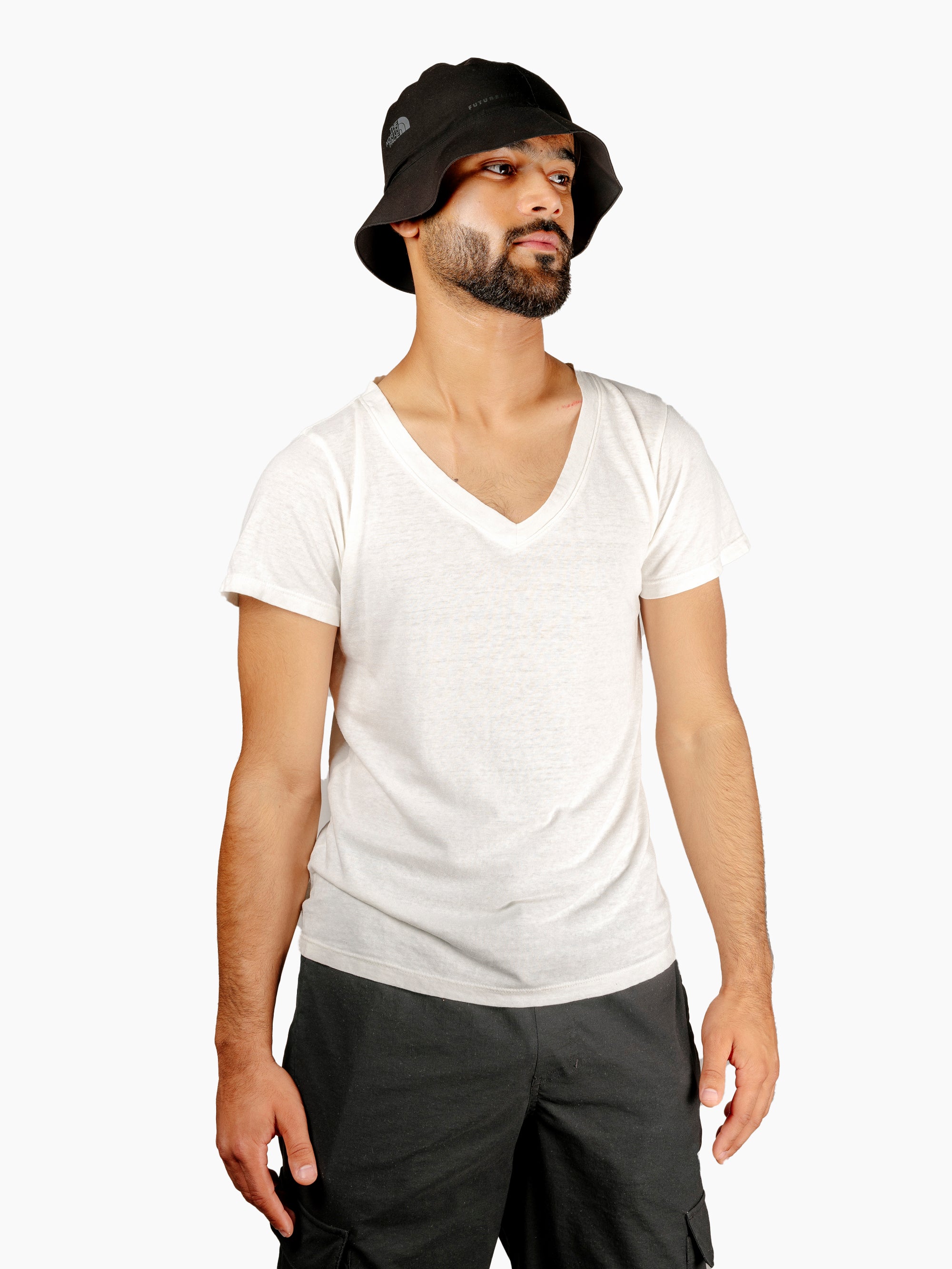 Paige V-Neck Tee | White