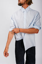 Catalina Button Down Shirt | Powder Blue Stripe