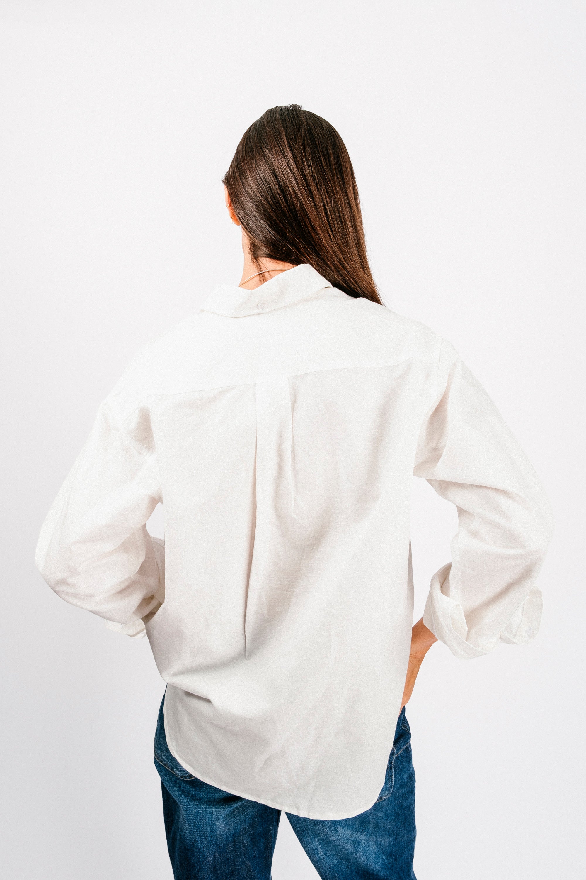 Catalina Button Down Shirt | Washed White