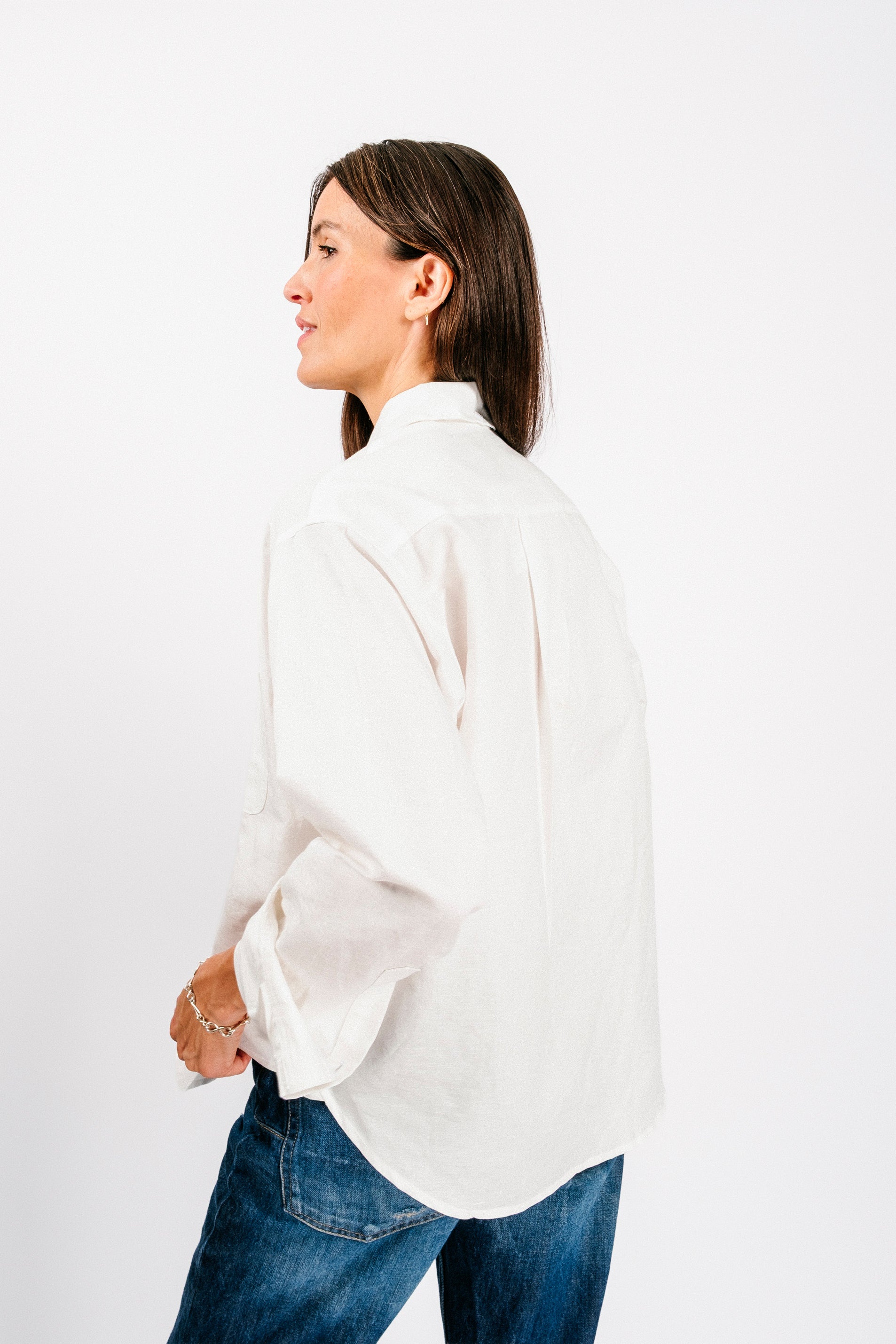 Catalina Button Down Shirt | Washed White