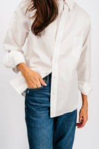 Catalina Button Down Shirt | Washed White