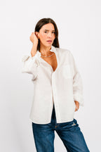 Catalina Button Down Shirt | Washed White