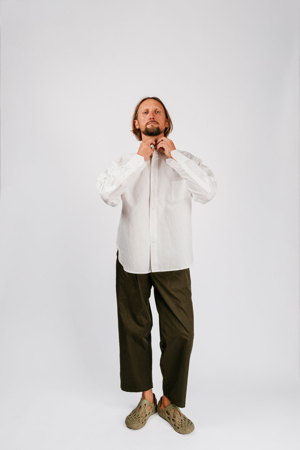 Catalina Button Down Shirt | Washed White