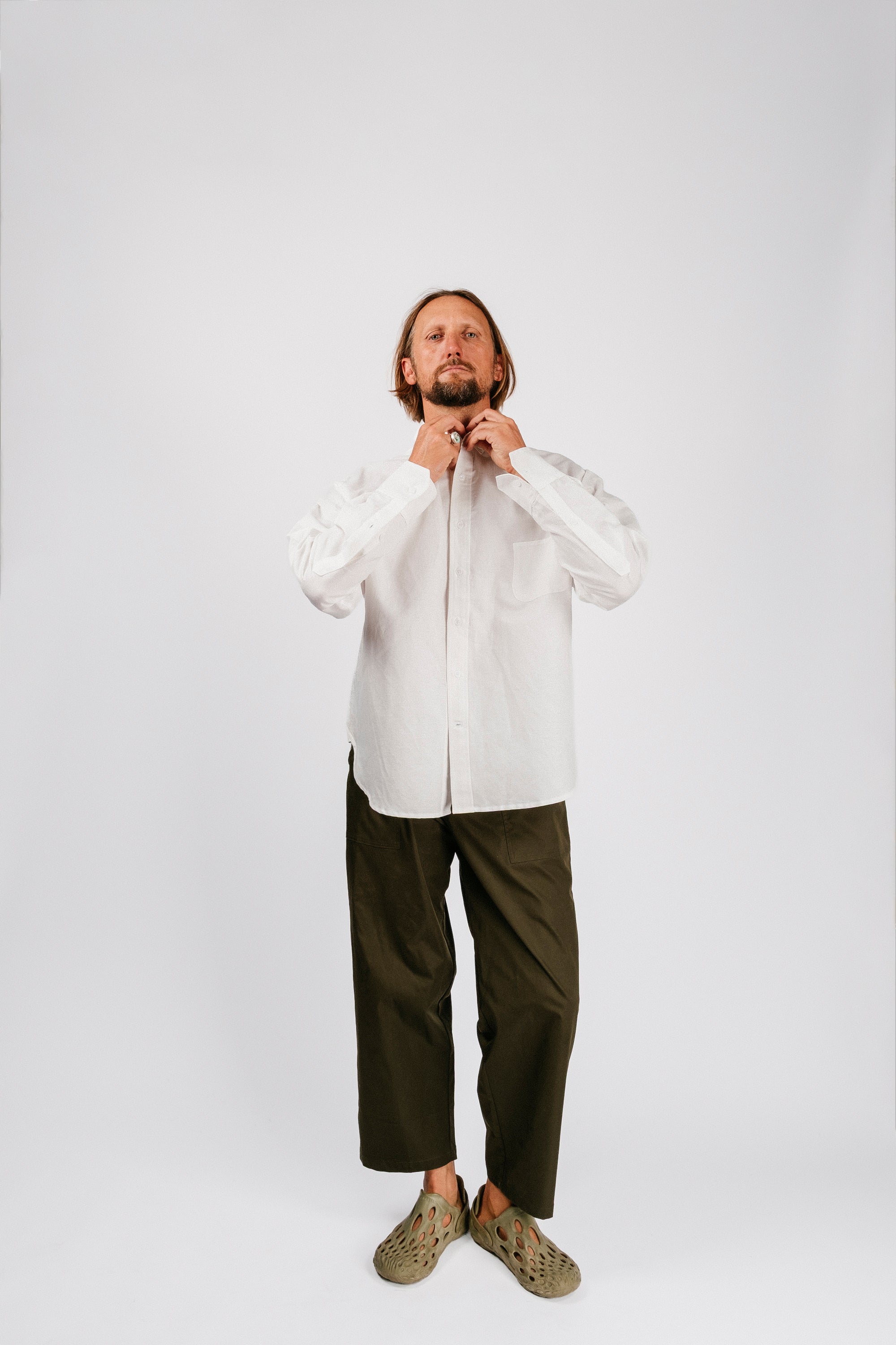 Catalina Button Down Shirt | Washed White