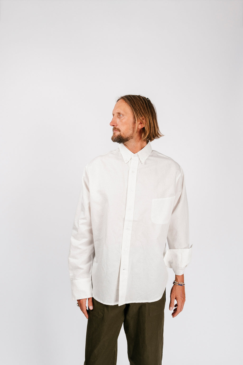 Catalina Button Down Shirt | Washed White