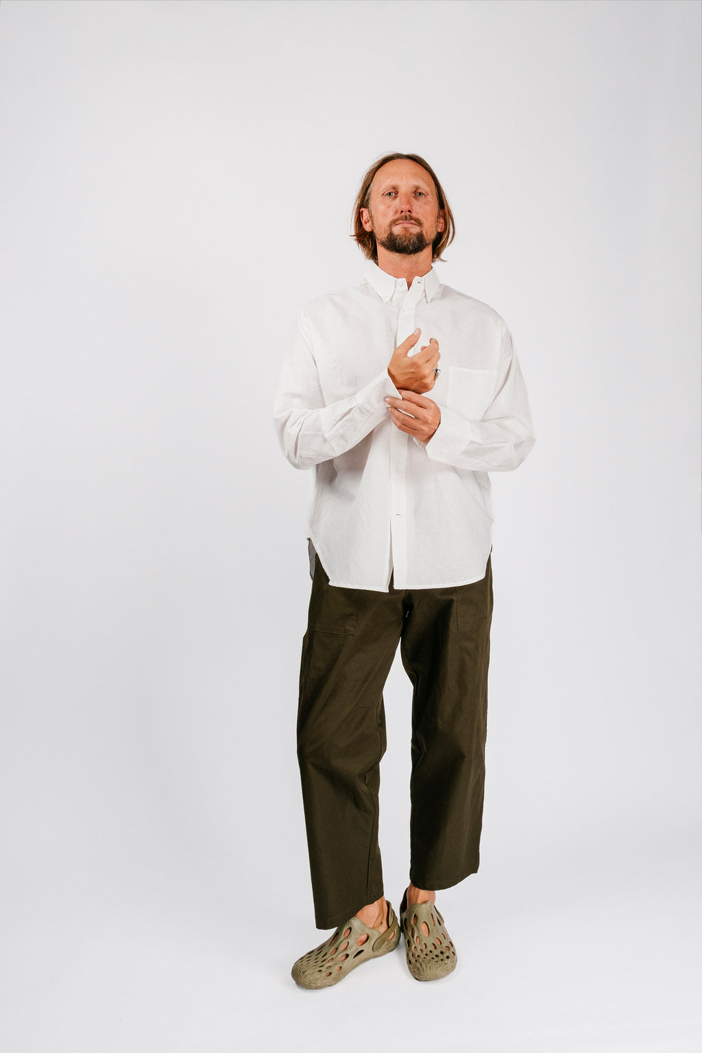 Catalina Button Down Shirt | Washed White